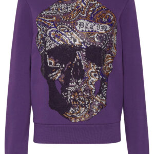 Philipp Plein rhinestone-embellished cotton sweatshirt