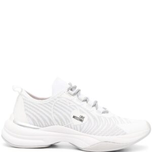 Love Moschino heart-patch low-top sneakers