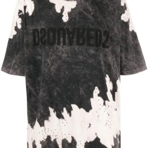 Dsquared2 logo-print tie-dye T-shirt