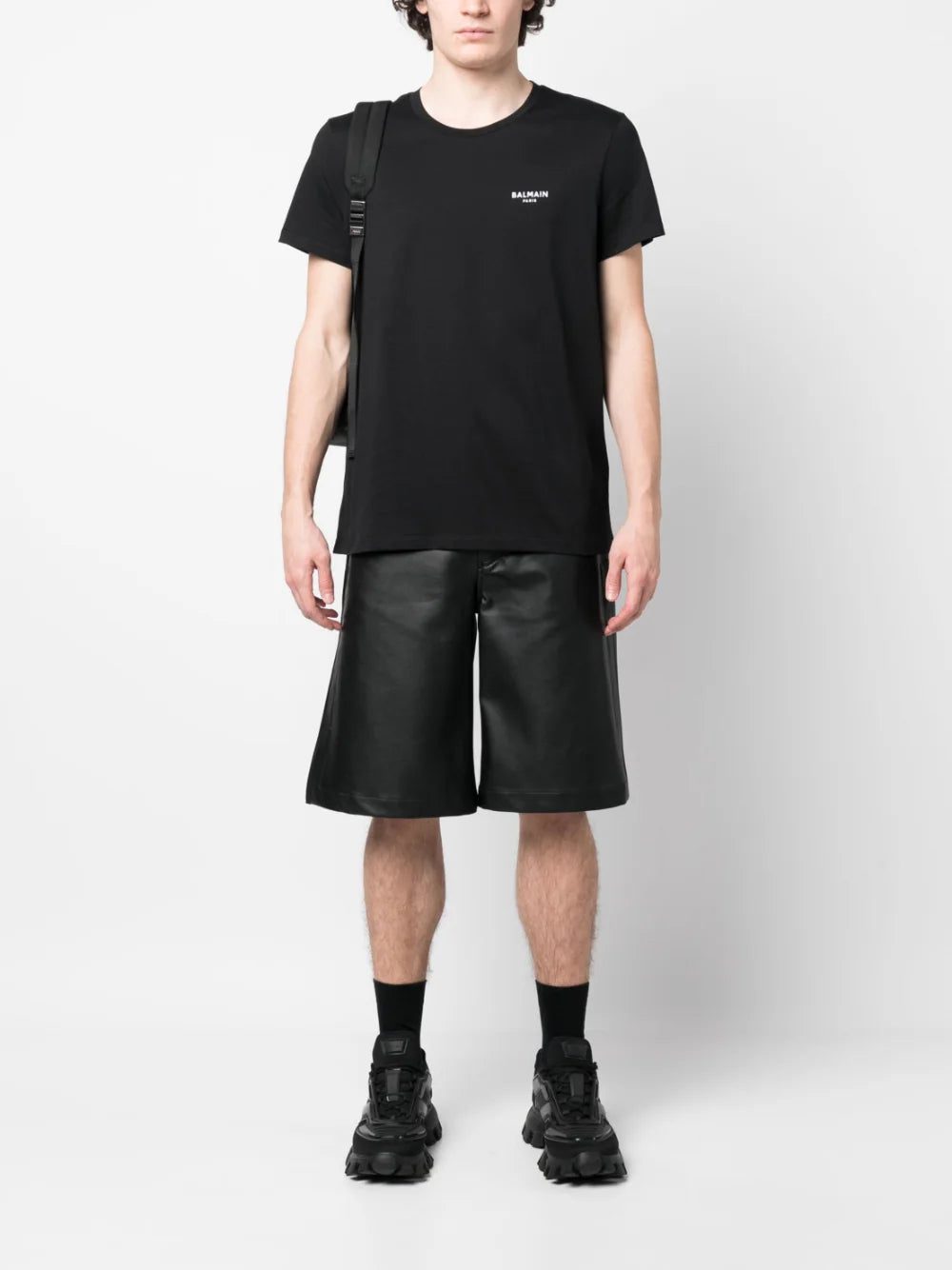 Balmain logo-print short-sleeve T-shirt - Image 2