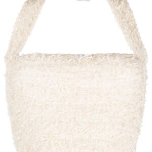 Balmain square-neck tweed crop top