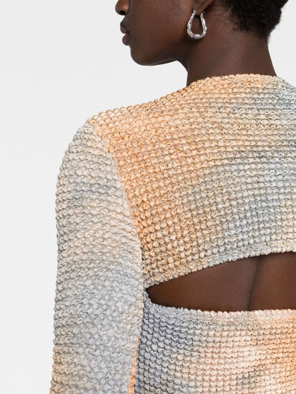 Off-White Double tie-dye cut-out top - Image 3