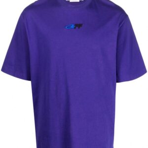 Off-White embroidered-logo cotton T-shirt
