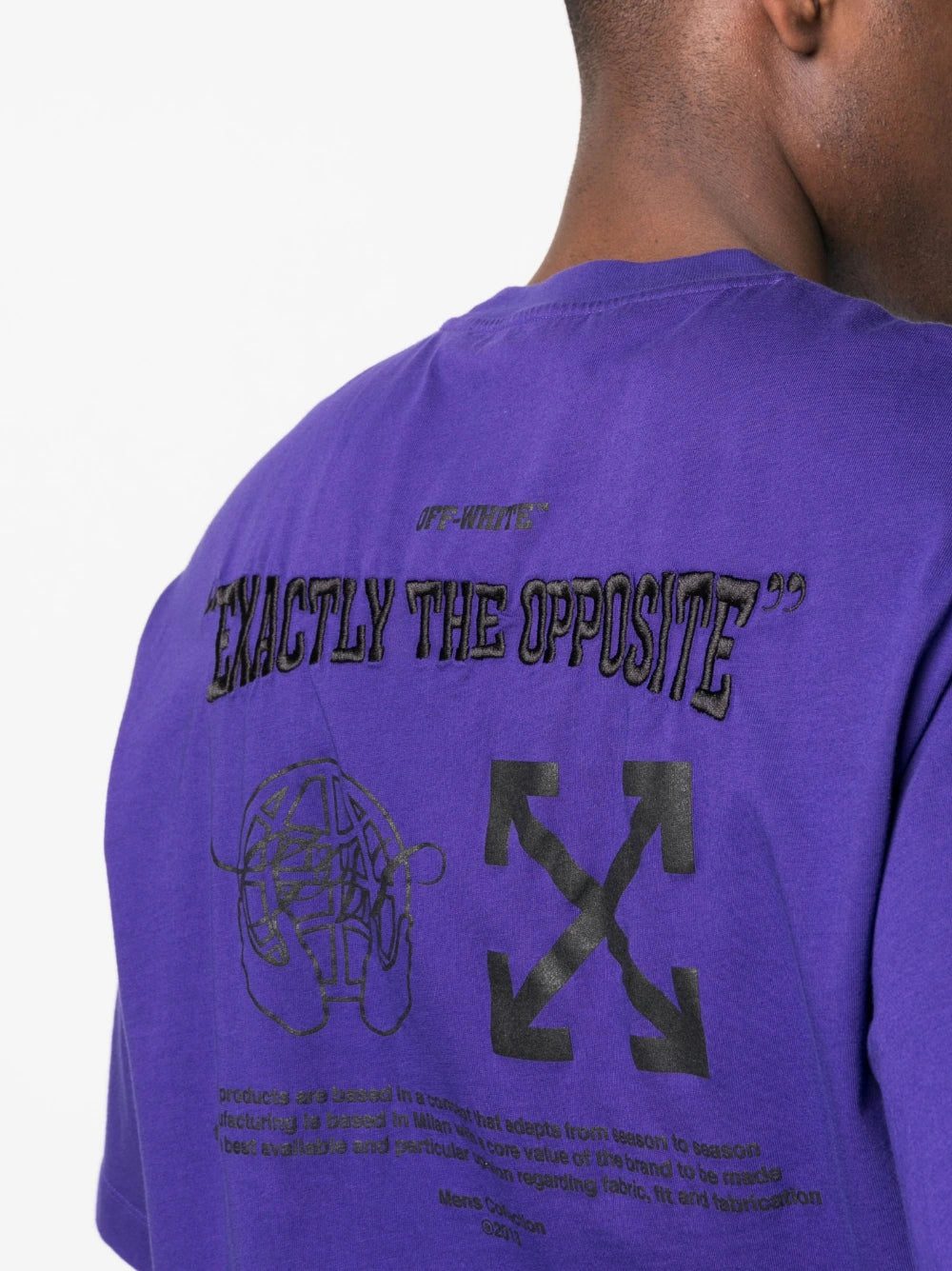 Off-White embroidered-logo cotton T-shirt - Image 4