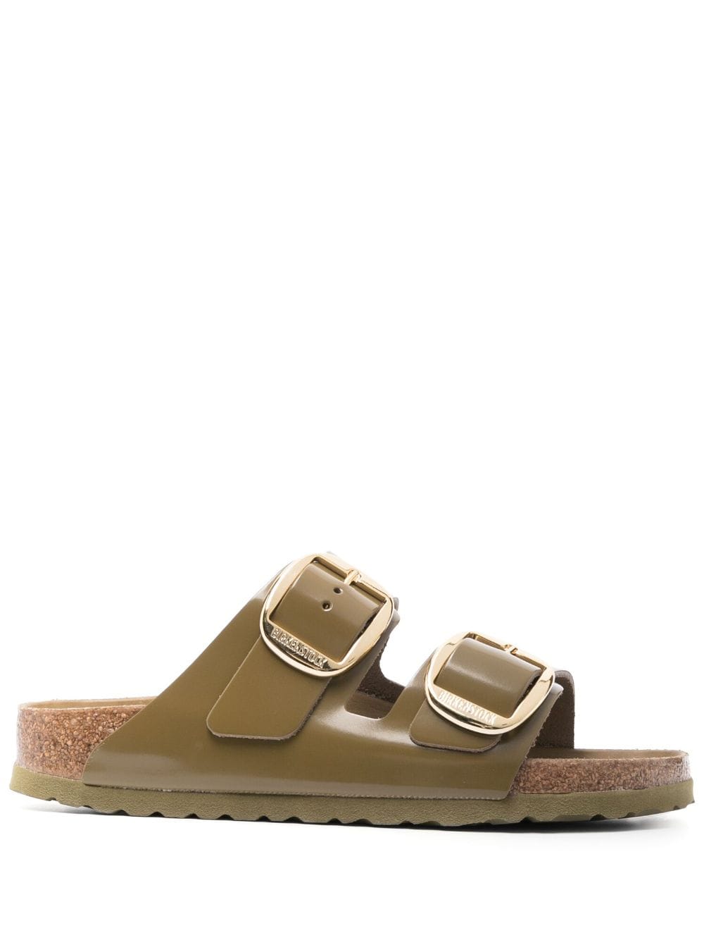 Birkenstock double-strap leather slides