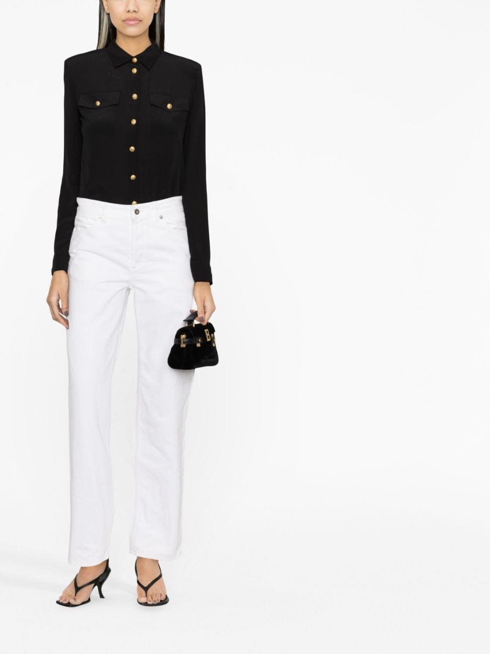Balmain silk crepe de chine shirt - Image 2