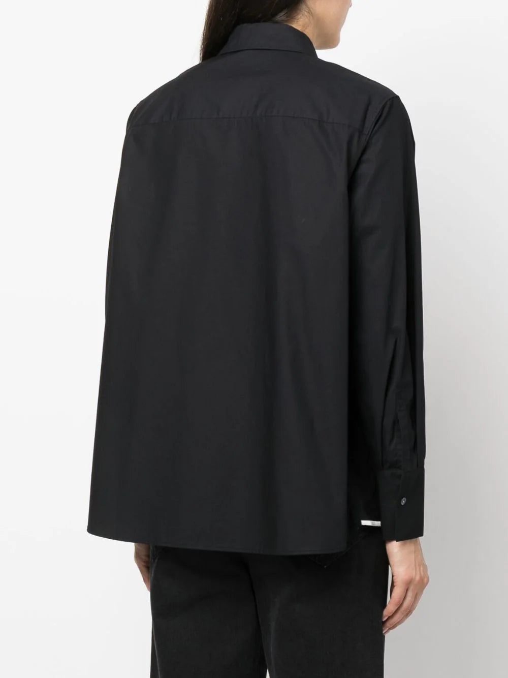 Karl Lagerfeld signature-embroidery organic cotton shirt - Image 4
