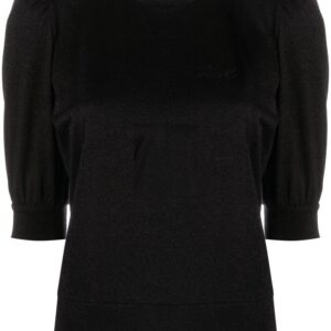 Karl Lagerfeld half-sleeved lurex top
