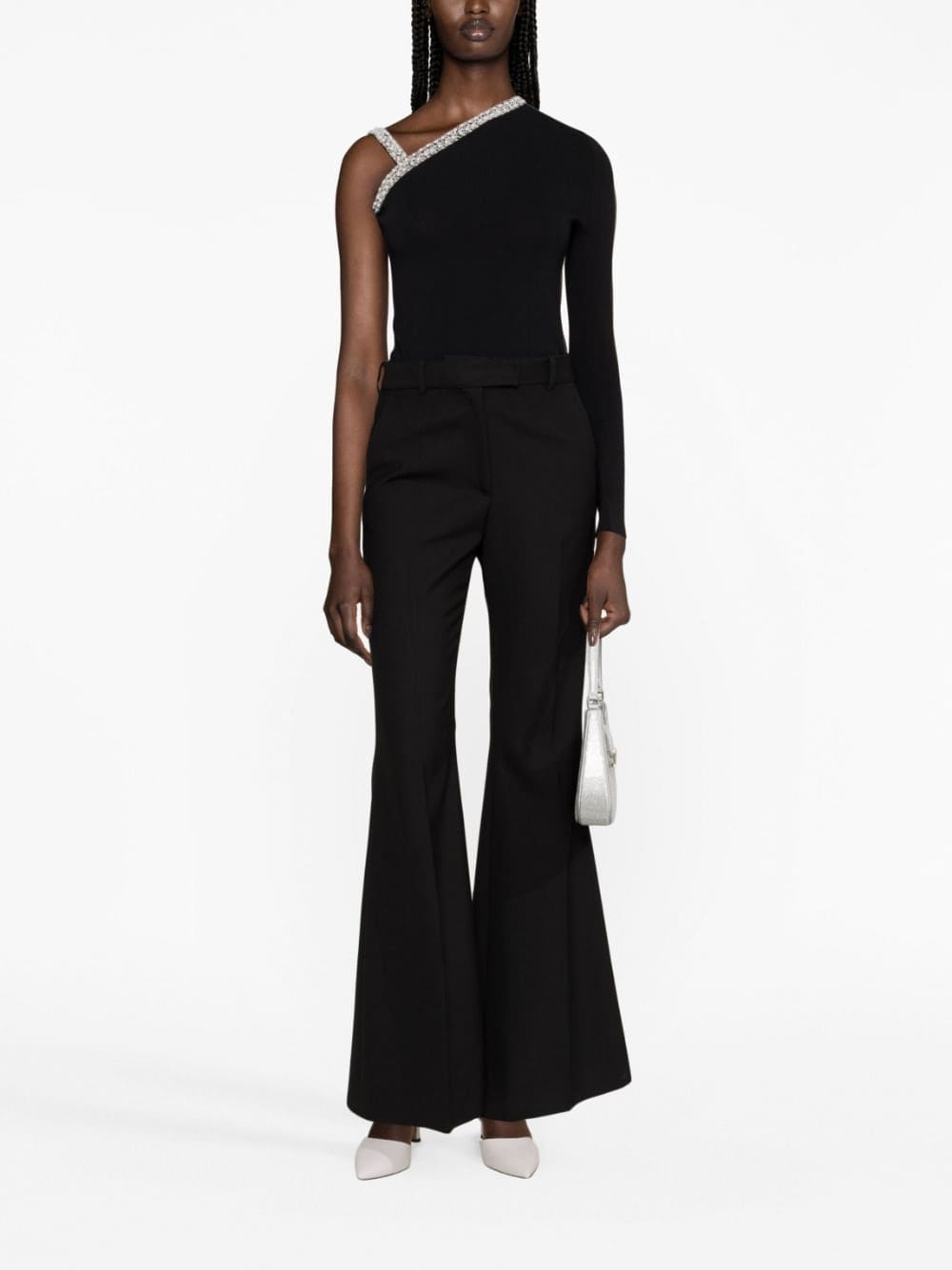 Karl Lagerfeld faux-pearl one-shoulder top - Image 2