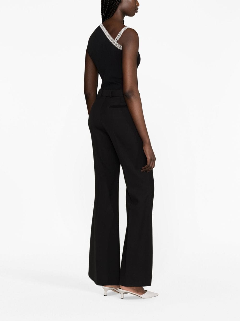 Karl Lagerfeld faux-pearl one-shoulder top - Image 4