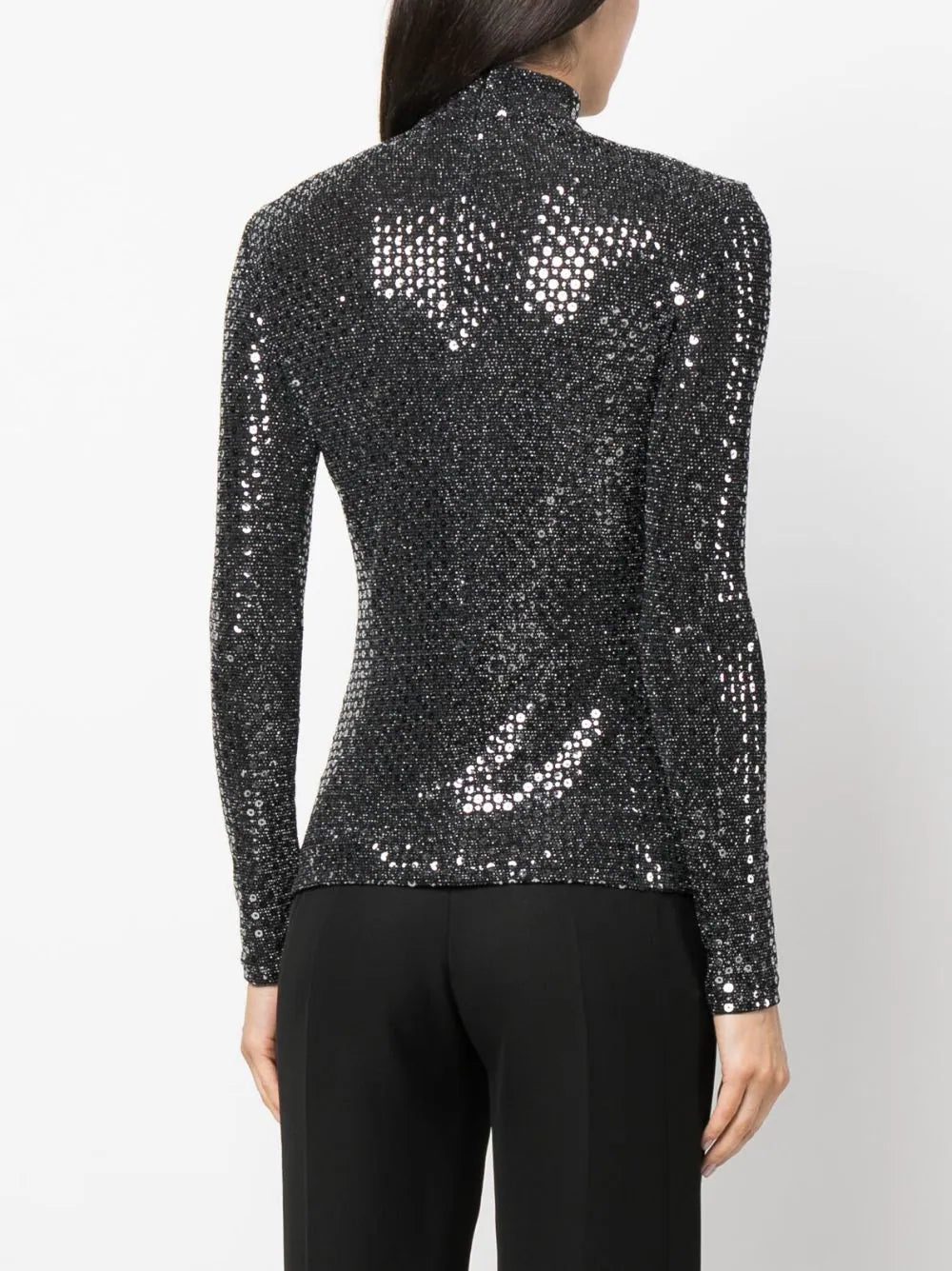 Karl Lagerfeld sequin-design long-sleeve top - Image 4