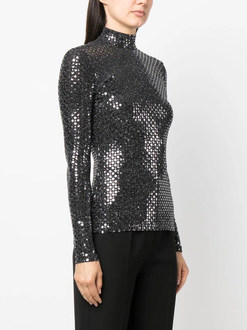 Karl Lagerfeld sequin-design long-sleeve top - Image 3