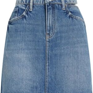 Karl Lagerfeld Jeans  logo-patch denim miniskirt