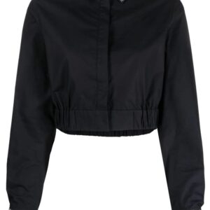 Karl Lagerfeld  rhinestone-embellished cropped shirt