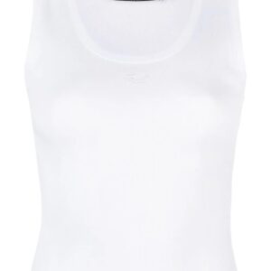 Karl Lagerfeld  embroidered-logo ribbed tank top