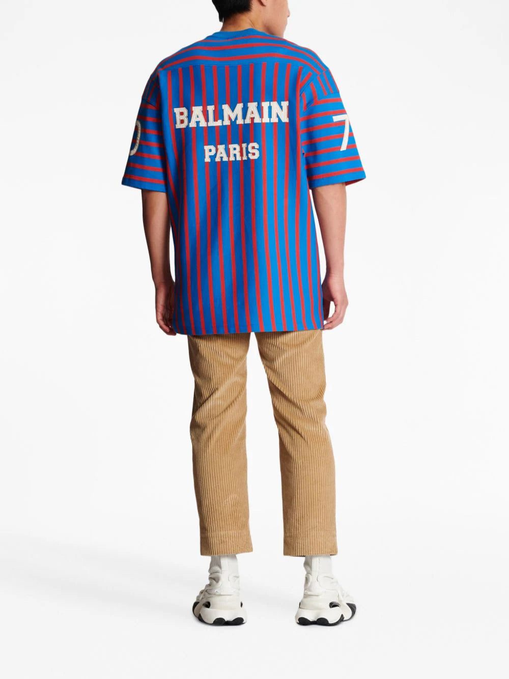 Balmain Maxi PB-print striped T-shirt - Image 4