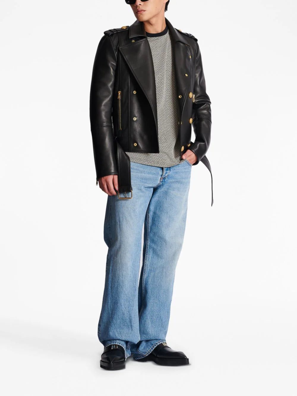 Balmain monogram-print T-shirt - Image 2