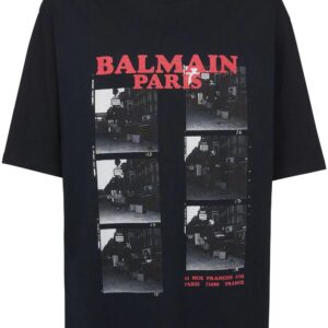 Balmain  logo-print organic cotton T-shirt
