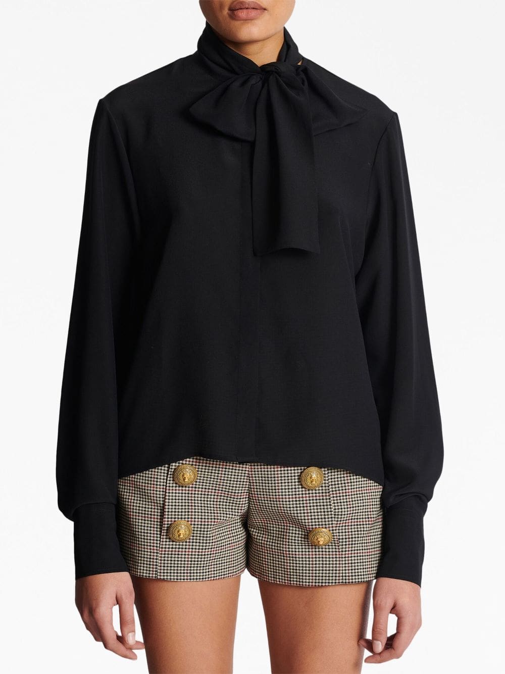 Balmain bow-detail buttoned blouse - Image 5