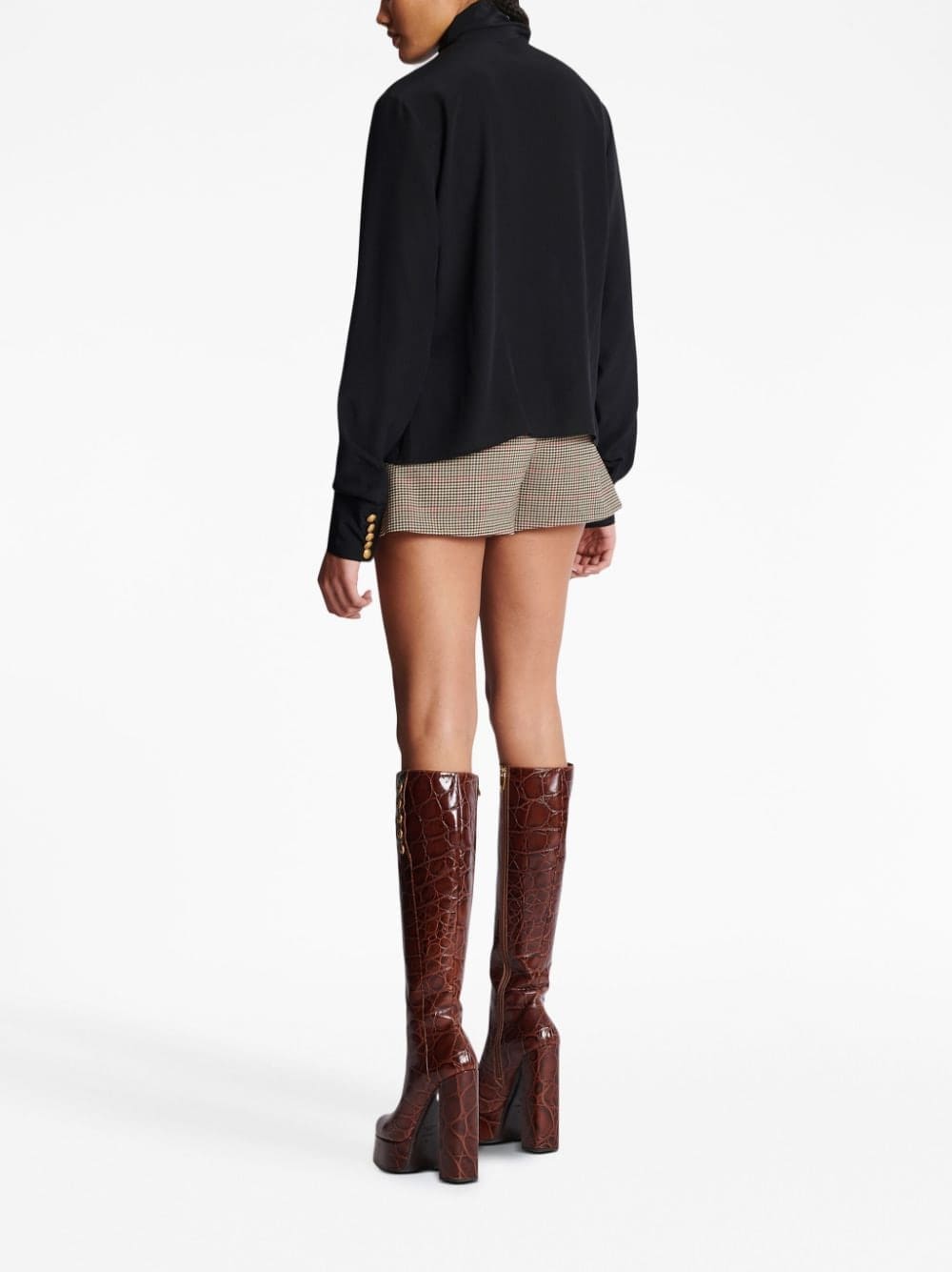 Balmain bow-detail buttoned blouse - Image 4