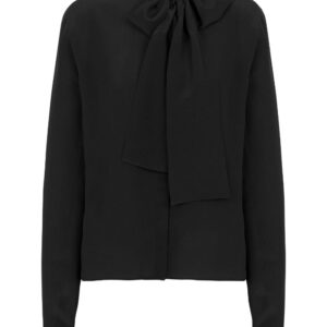 Balmain bow-detail buttoned blouse