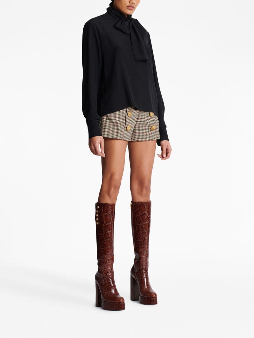 Balmain bow-detail buttoned blouse - Image 3