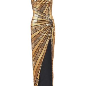 Balmain  sequin-embellishment maxi dress