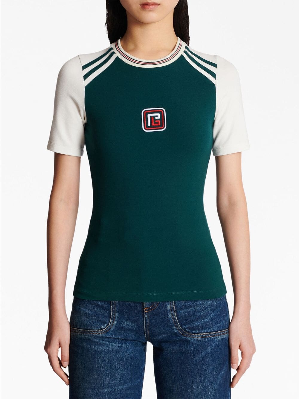 Balmain PB embroidered short-sleeve T-shirt - Image 5