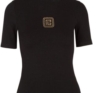 Balmain Retro logo-embroidered T-shirt