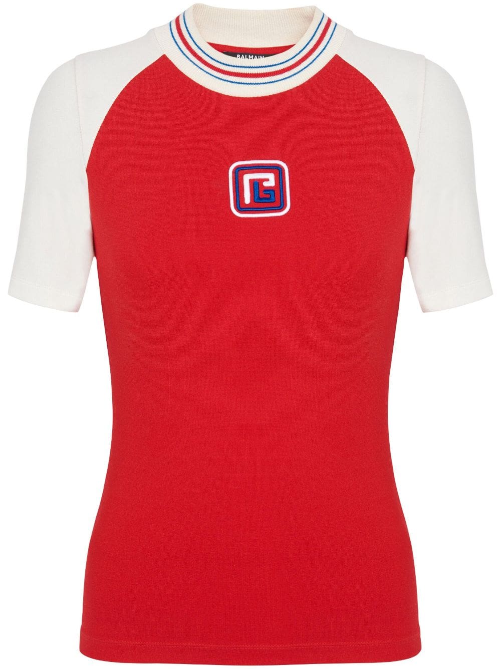 Balmain PB embroidered short-sleeve T-shirt