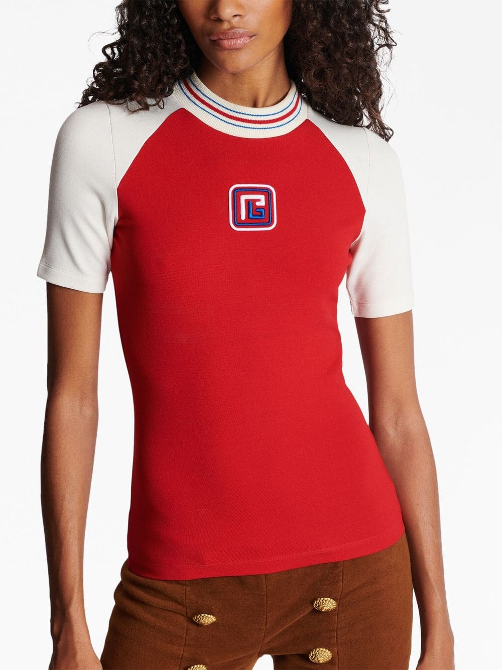 Balmain PB embroidered short-sleeve T-shirt - Image 5
