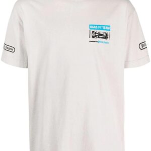 Palm Angels  x Haas MoneyGram Team Monaco-print T-shirt