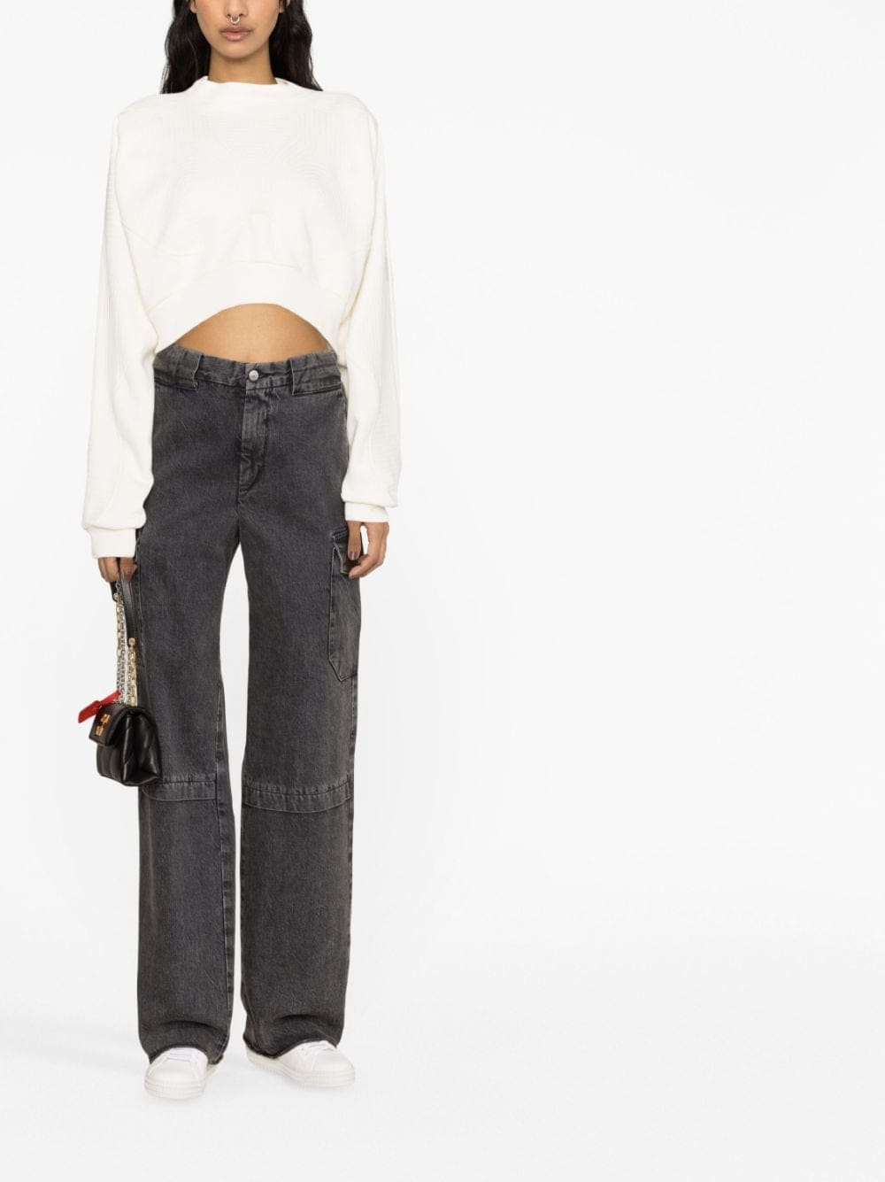 Off-White Vortix Cor cropped sweatshirt - Image 2