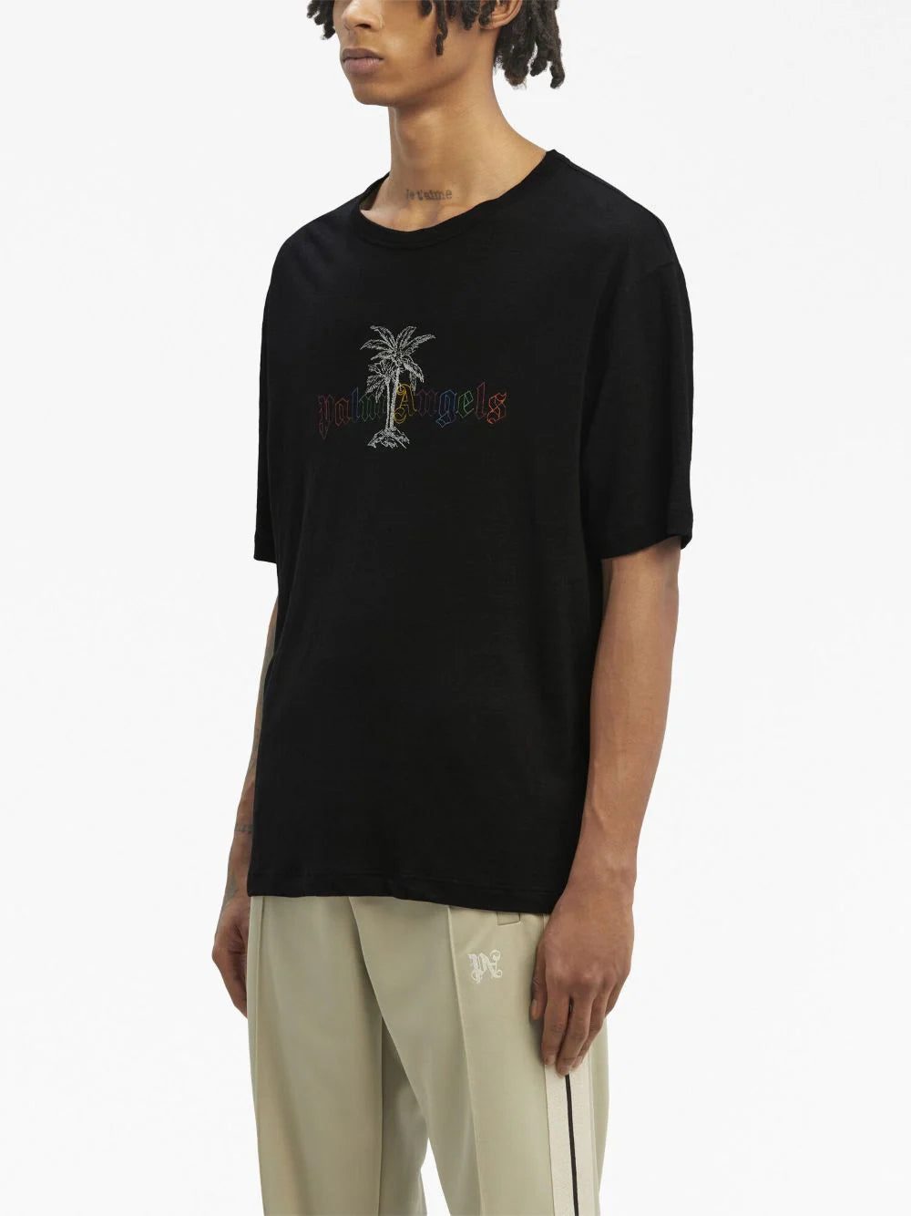 Palm Angels logo-print short-sleeve T-shirt - Image 4