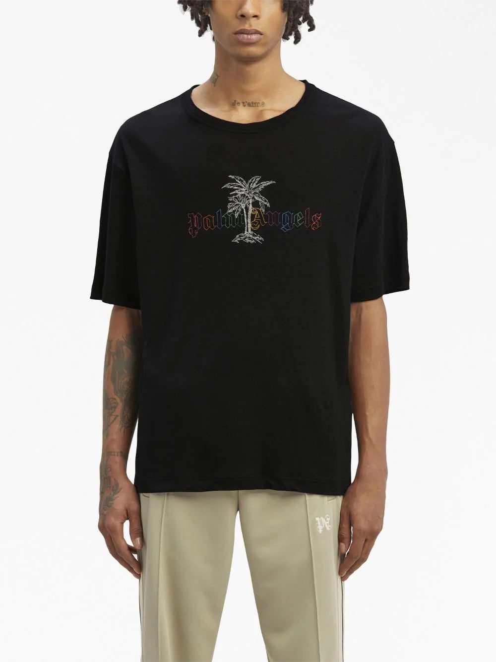 Palm Angels logo-print short-sleeve T-shirt - Image 3