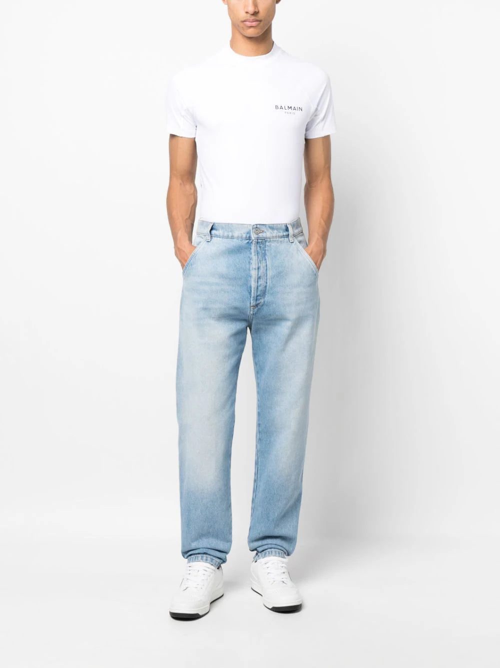 Balmain logo-print cotton T-shirt - Image 2