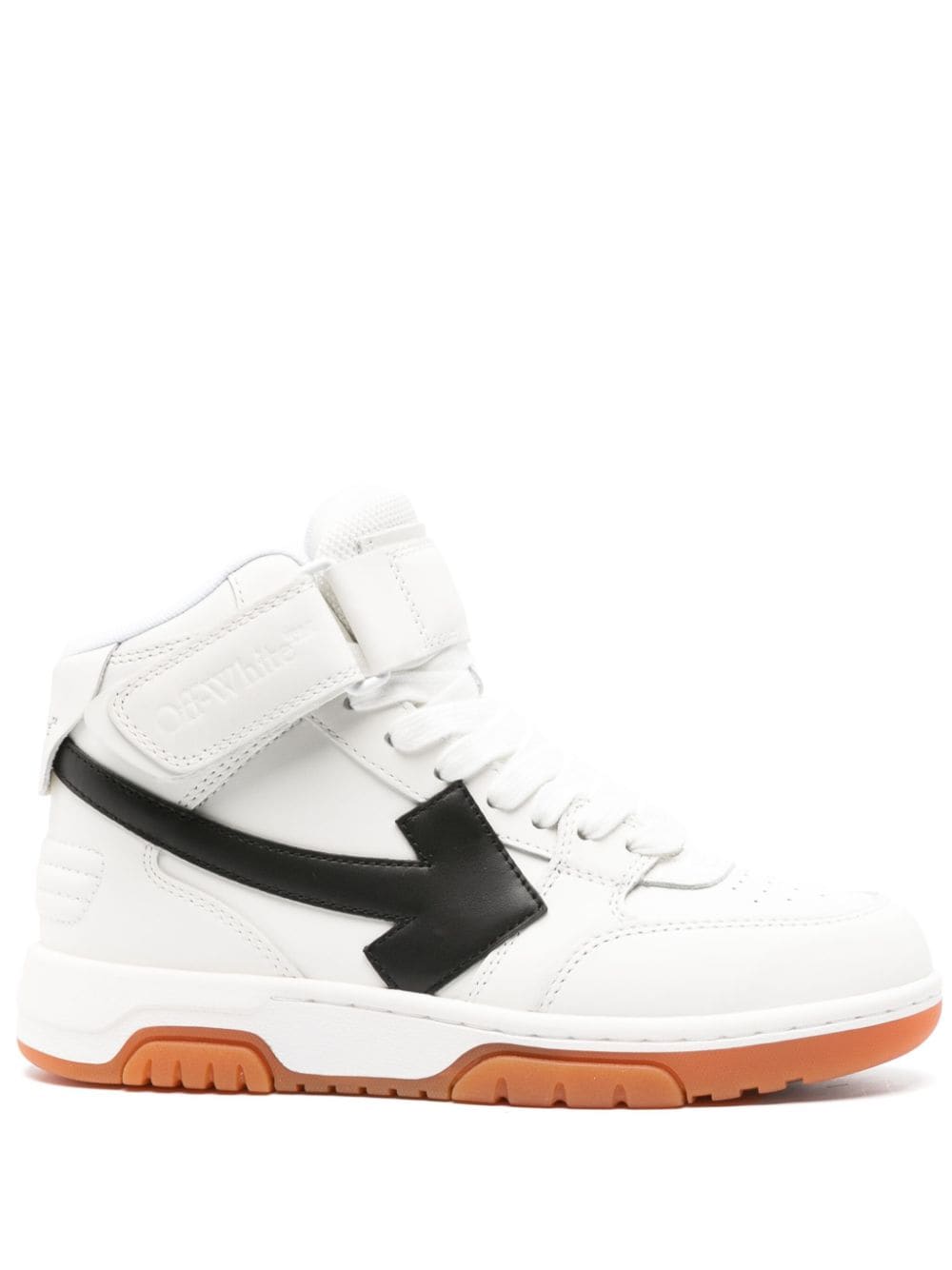 Off-White Out of Office logo-patch leather sneakers