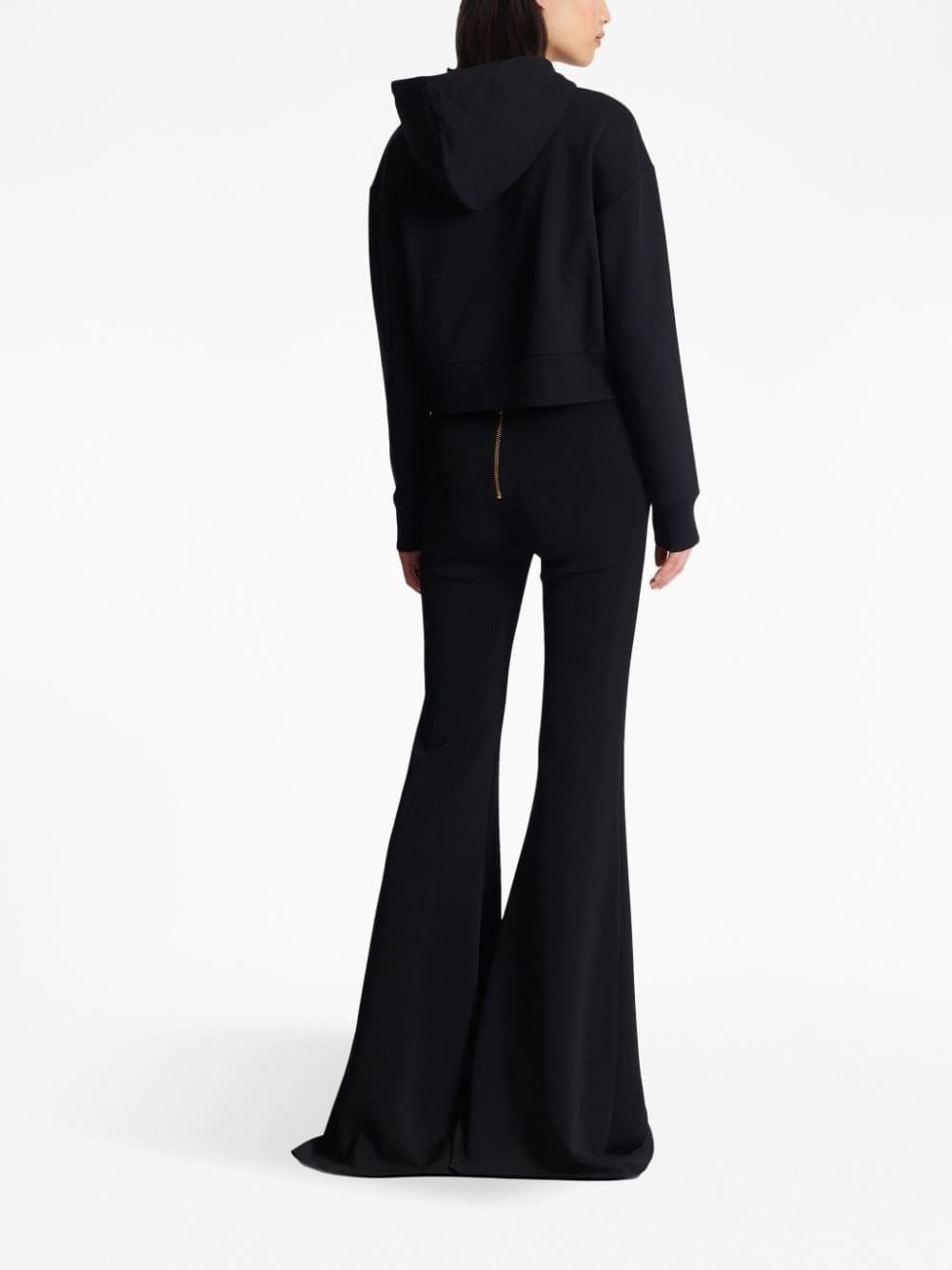 Balmain logo-print cotton hoodie - Image 4