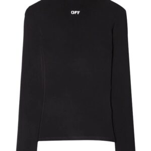 Off-White  logo-print long-sleeve top