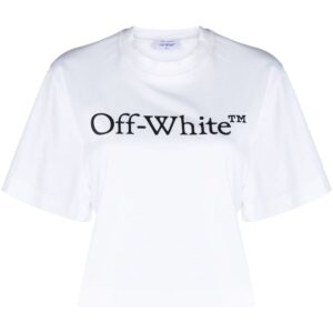 Off-White Big Logo Bookish cropped T-shirt