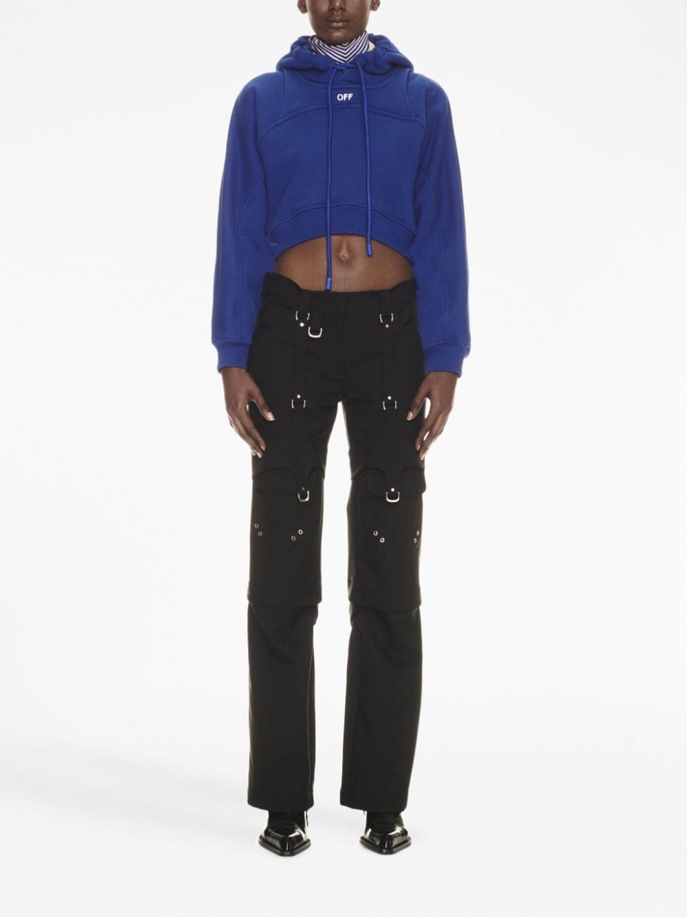 Off-White Off-stamp cropped hoodie - Image 2