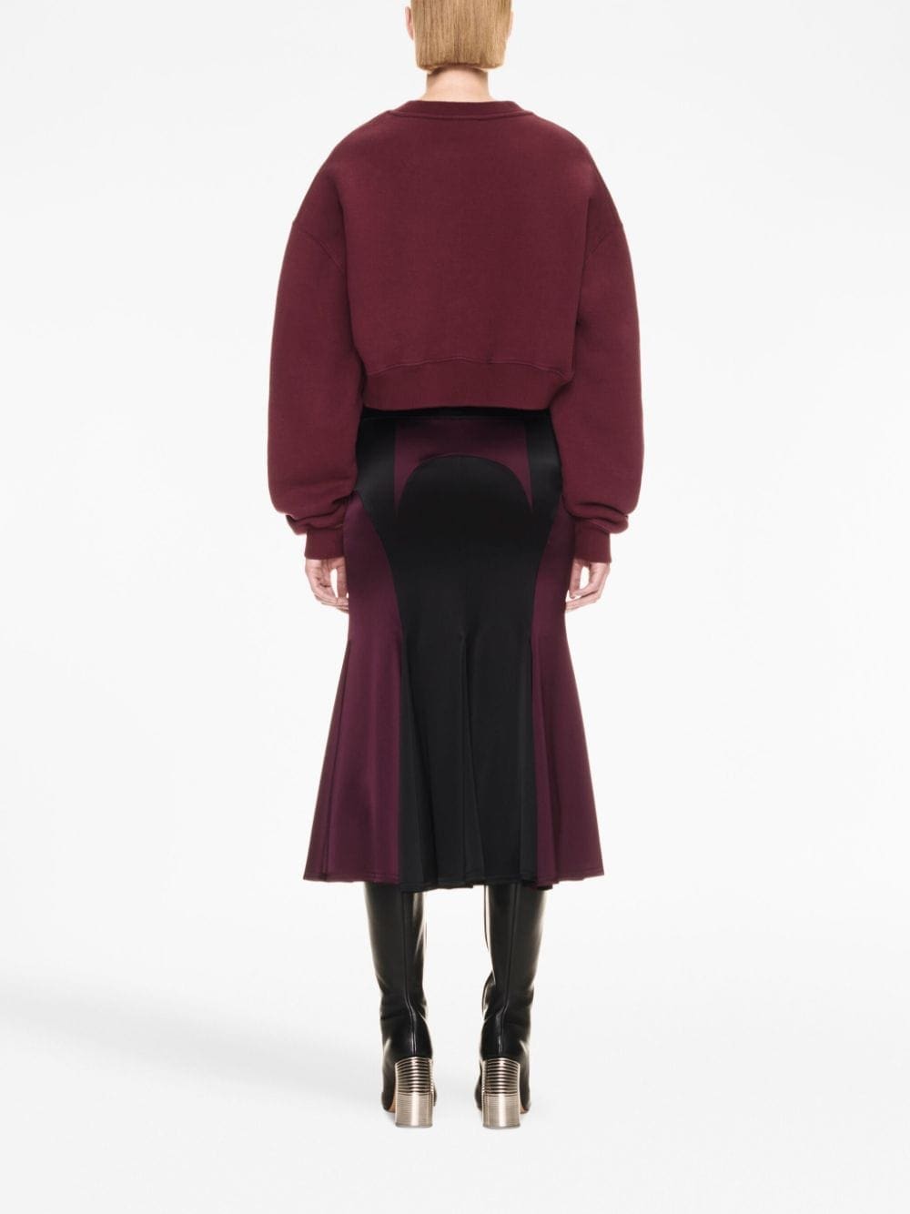 Off-White logo-embroidered cropped sweatshirt - Image 4