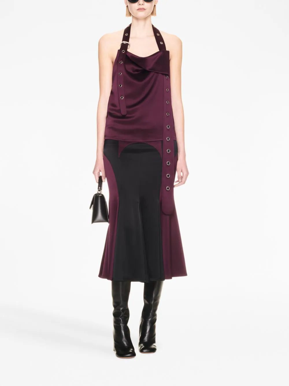 Off-White open-back halterneck belted top - Image 2