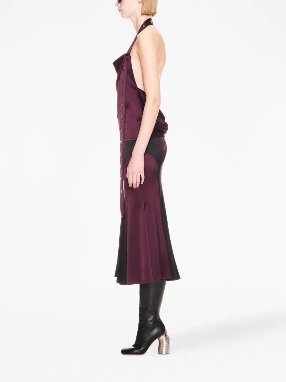 Off-White open-back halterneck belted top - Image 3