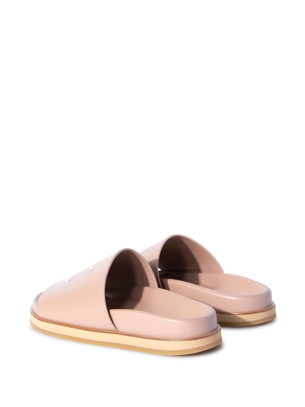 Off-White Cloud Arrow-embroidered leather sliders - Image 3
