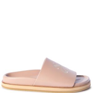 Off-White Cloud Arrow-embroidered leather sliders