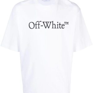 Off-White  Bookish logo-print cotton T-shirt