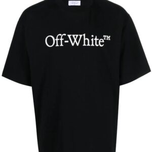 Off-White  Bookish logo-print cotton T-shirt