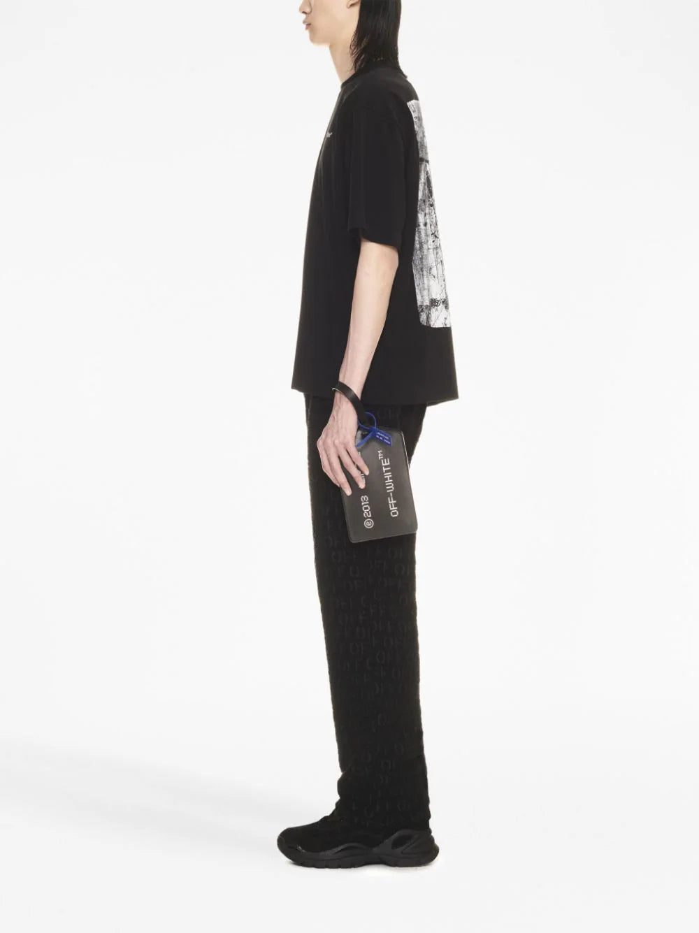 Off-White Scratch-print stretch-cotton T-shirt - Image 3