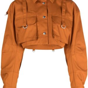 Off-White Co Cargo cropped cotton shirt